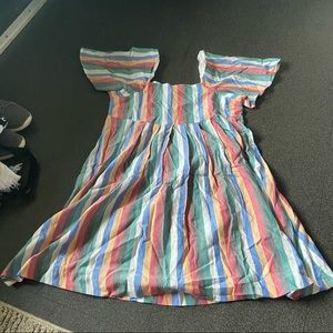 Madewell Multicolor Striped Mini Dress